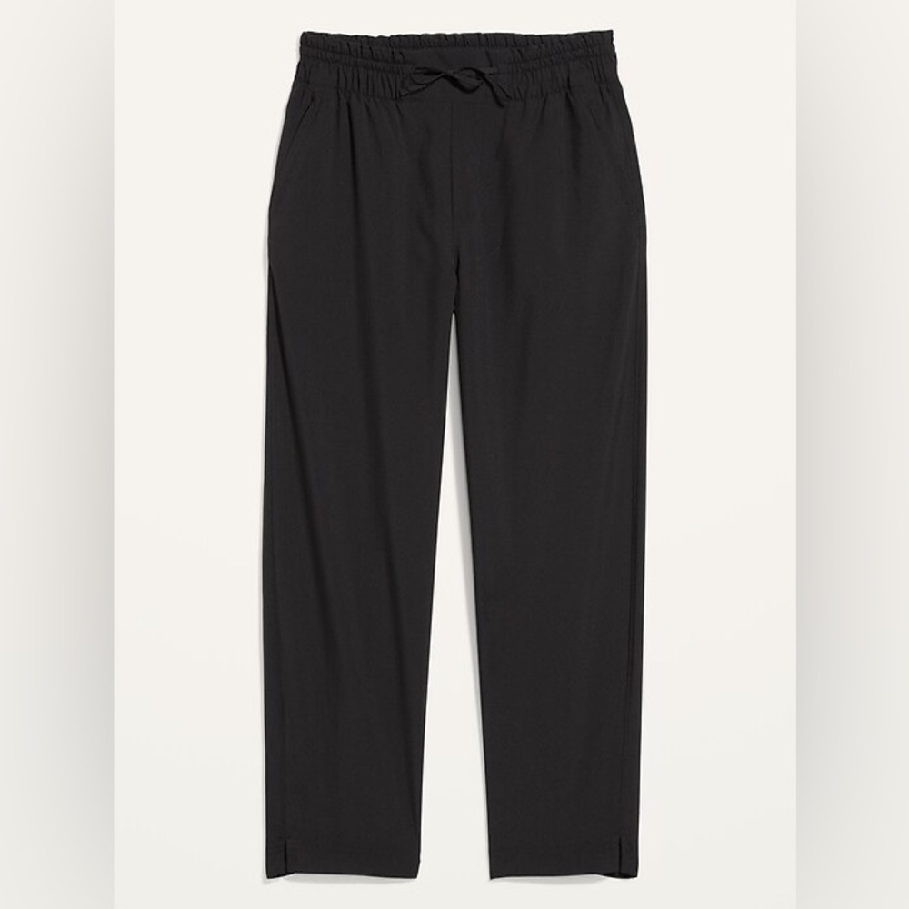 Large old navy stretchtech lightweight pants cropped black lightweight